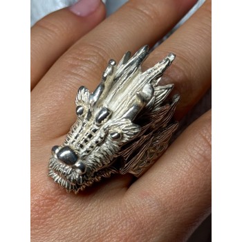 925 STERLING SILVER DRAGON RING SIZE 11