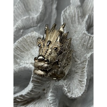 925 STERLING SILVER DRAGON RING SIZE 11