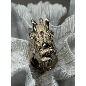 925 STERLING SILVER DRAGON RING SIZE 11