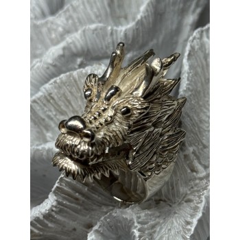 925 STERLING SILVER DRAGON RING SIZE 11