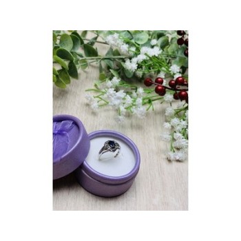 925 Sterling Silver Black Spinel Ring Size 6.5