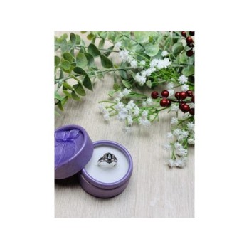 925 Sterling Silver Black Spinel Ring Size 6.5