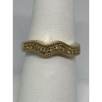 925 Sterling Silver Ring & CZ Size 6.75