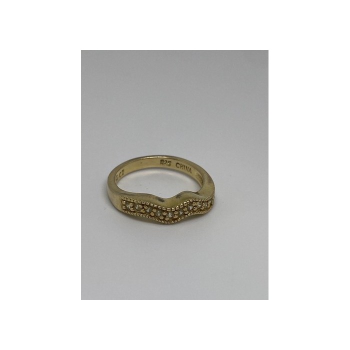 925 Sterling Silver Ring & CZ Size 6.75