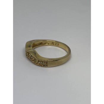 925 Sterling Silver Ring & CZ Size 6.75