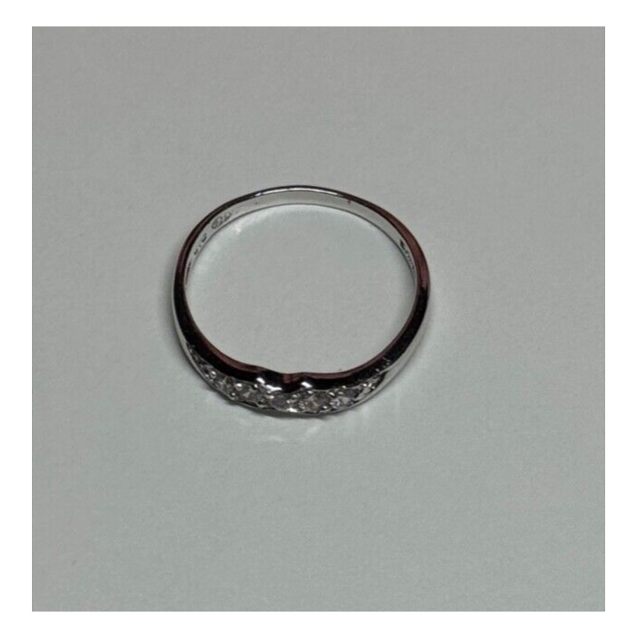 925 Sterling Silver CZ Ring Size 6