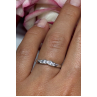 925 Sterling Silver CZ Ring Size 6