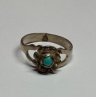 925 Sterling Silver Turquoise Ring Size 6