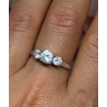 925 Sterling Silver CZ Ring Size 7.5