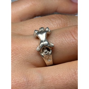 925 Sterling Silver Kamasutra Ring Size 7.5
