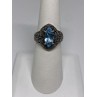 925 Sterling Silver Ring With Topaz Size 6.75