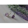 925 Sterling Silver Purple Tourmaline Earrings