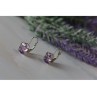 925 Sterling Silver Purple Tourmaline Earrings