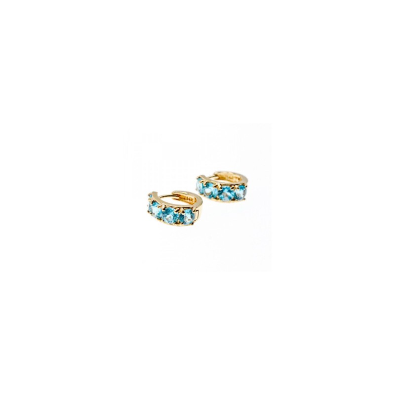 14K YELLOW GOLD TOPAZ EARRINGS
