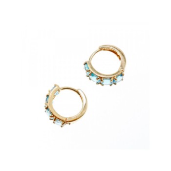 14K YELLOW GOLD TOPAZ EARRINGS