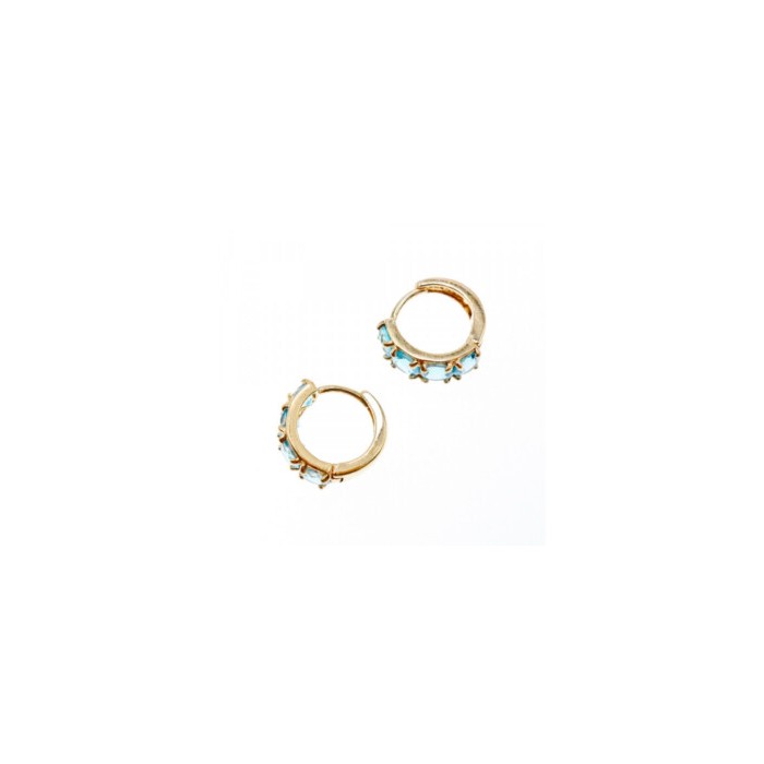 14K YELLOW GOLD TOPAZ EARRINGS