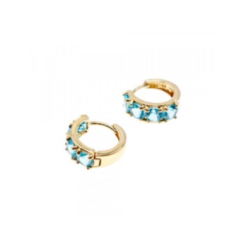 14K YELLOW GOLD TOPAZ EARRINGS