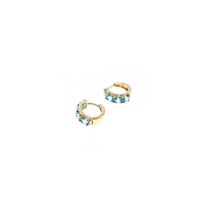 14K YELLOW GOLD TOPAZ EARRINGS
