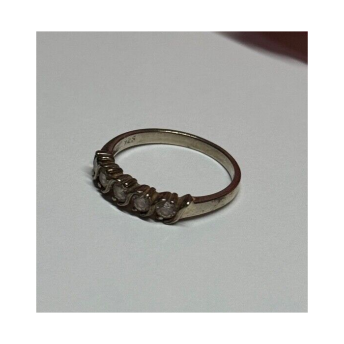 925 Sterling Silver CZ Ring Size 7