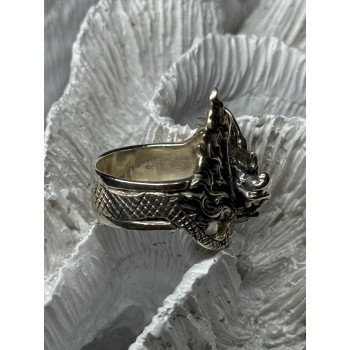925 STERLING SILVER DRAGON RING SIZE 9