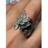 925 STERLING SILVER DRAGON RING SIZE 9