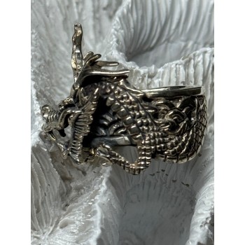 925 STERLING SILVER DRAGON RING SIZE 9