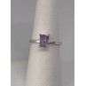 925 Sterling Silver Ring With Amethyst Size 6.75