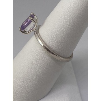925 Sterling Silver Ring With Amethyst Size 6.75