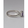 925 Sterling Silver Ring With Amethyst Size 6.75