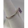 925 Sterling Silver Ring With Amethyst Size 6.75