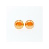 925 Sterling Silver Orange Pearls Stud Earrings
