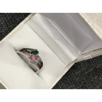 925 Sterling Silver CZ Ring Size 6.5