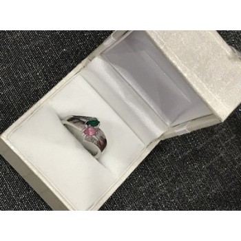 925 Sterling Silver CZ Ring Size 6.5