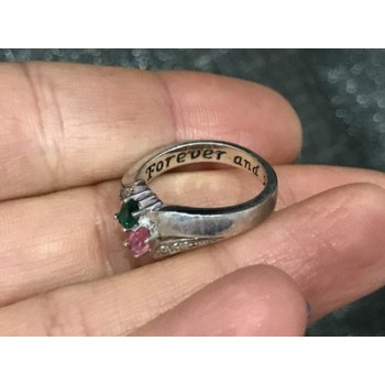 925 Sterling Silver CZ Ring Size 6.5