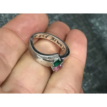 925 Sterling Silver CZ Ring Size 6.5