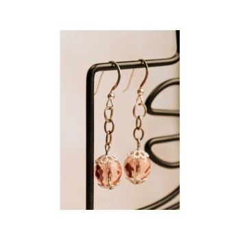 925 Sterling Silver Jewelry Glass Earrings