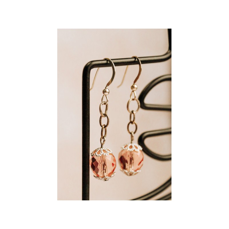 925 Sterling Silver Jewelry Glass Earrings