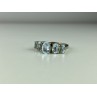 925 Sterling Silver Blue Spinel Ring Size 6.5