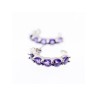 925 Sterling Silver Purple Tourmaline Earrings