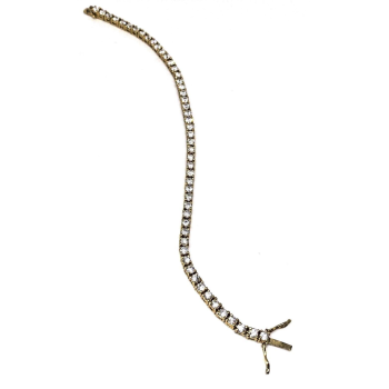 925 Sterling Silver Vermeil CZ Bracelet