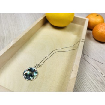 925 Sterling Silver Haliotis Chain With Pendant