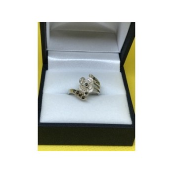 925 Sterling Silver Black Spinel 