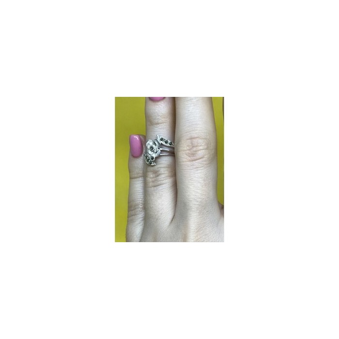 925 Sterling Silver Black Spinel 