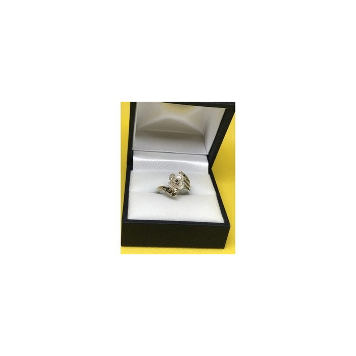 925 Sterling Silver Black Spinel 