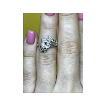 925 Sterling Silver Black Spinel 