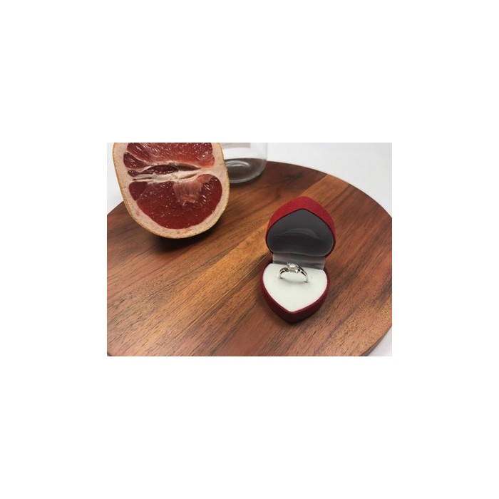 925 Sterling Silver Pearl & CZ Ring Size 5.5