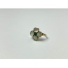 925 STERLING SILVER MOTHER OF PEARL & GREEN NEPHRITE 