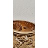 925 Sterling Silver Gold Plated Porous Foliated Design Ring Size 4.5