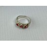 925 Sterling Silver Pink & White CZ Ring Size 5.5