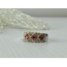 925 Sterling Silver Pink & White CZ Ring Size 5.5